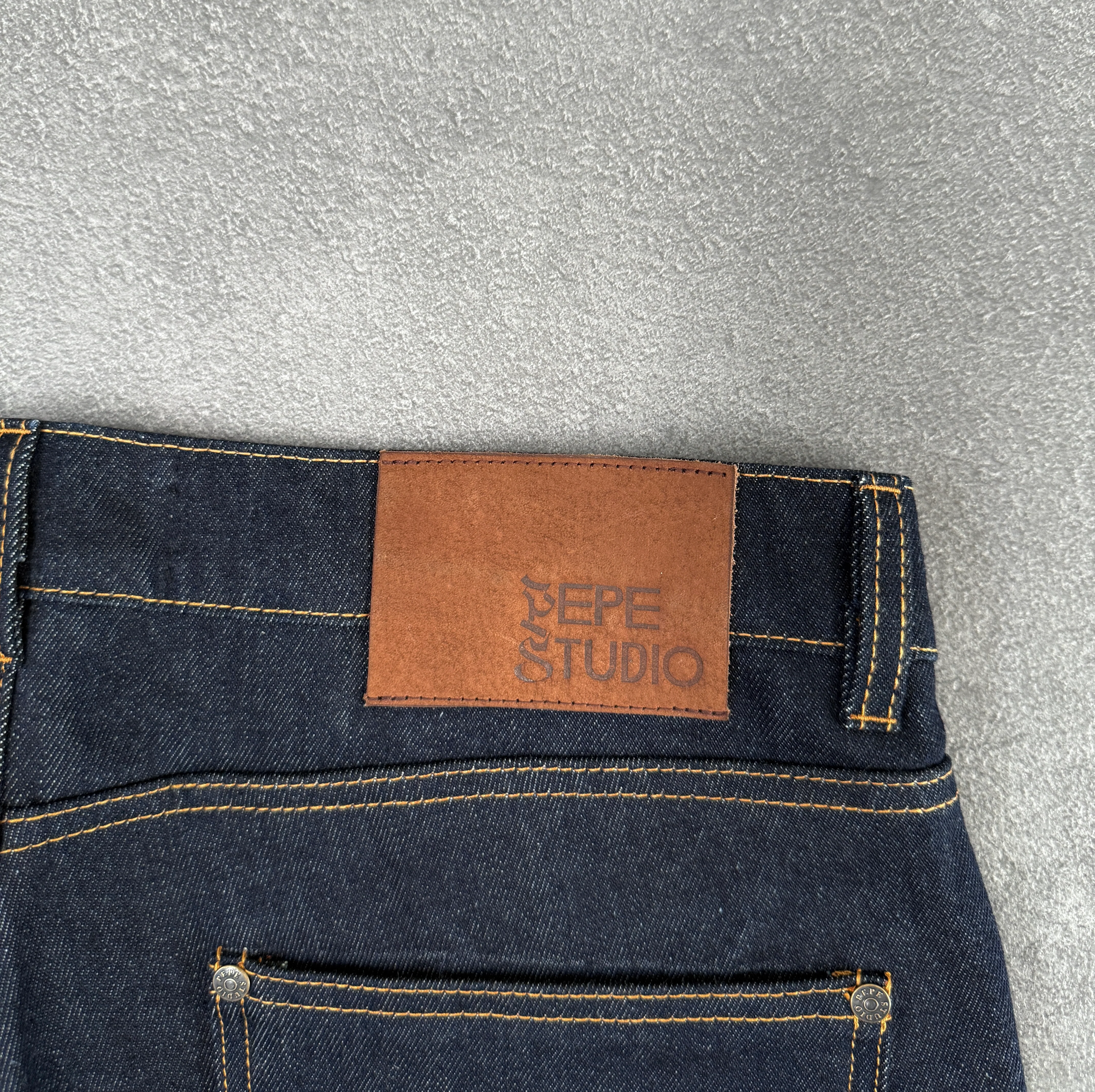 DARK BLUE RAW DENIM PANT - Image 10