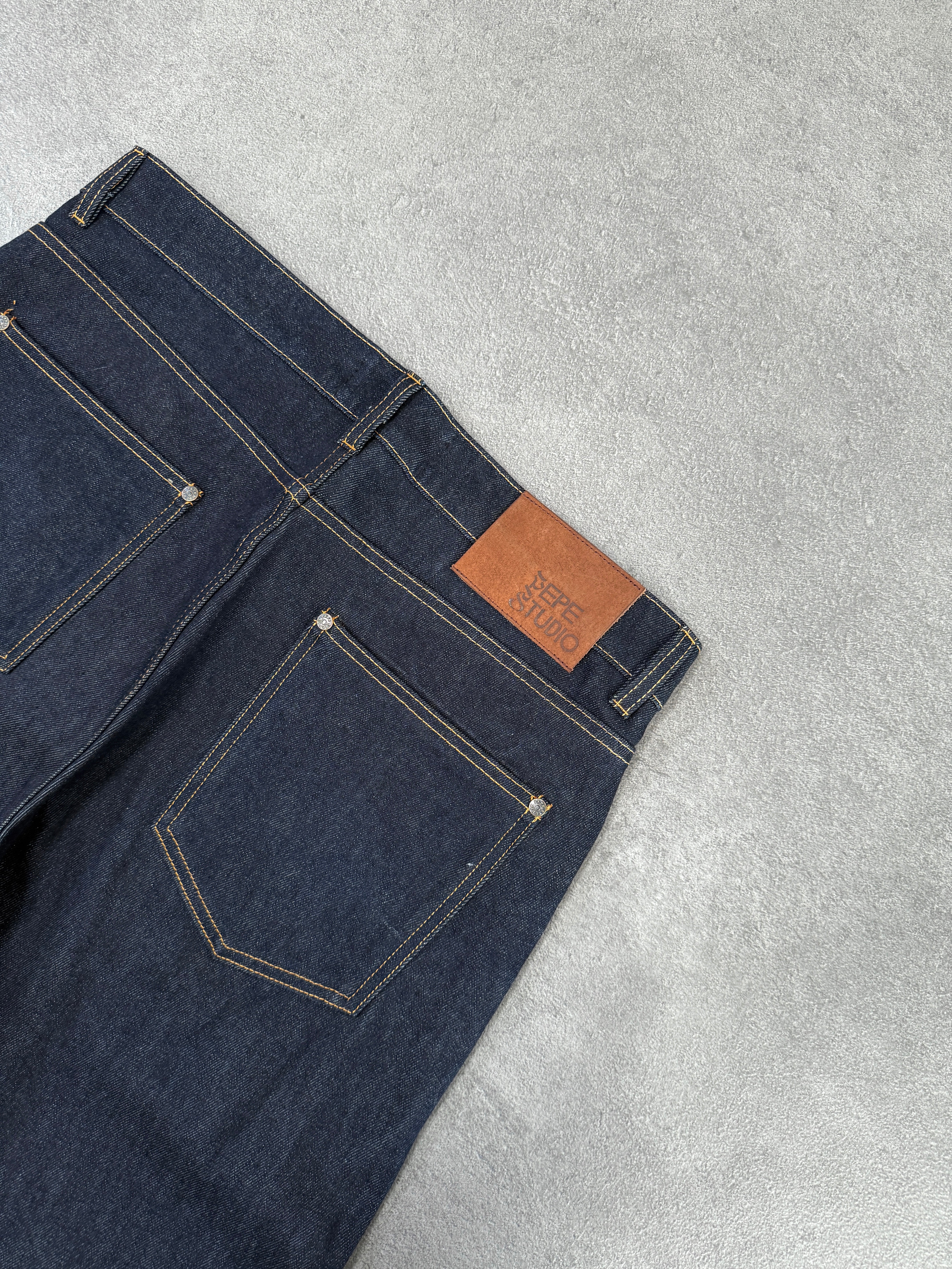 DARK BLUE RAW DENIM PANT - Image 7