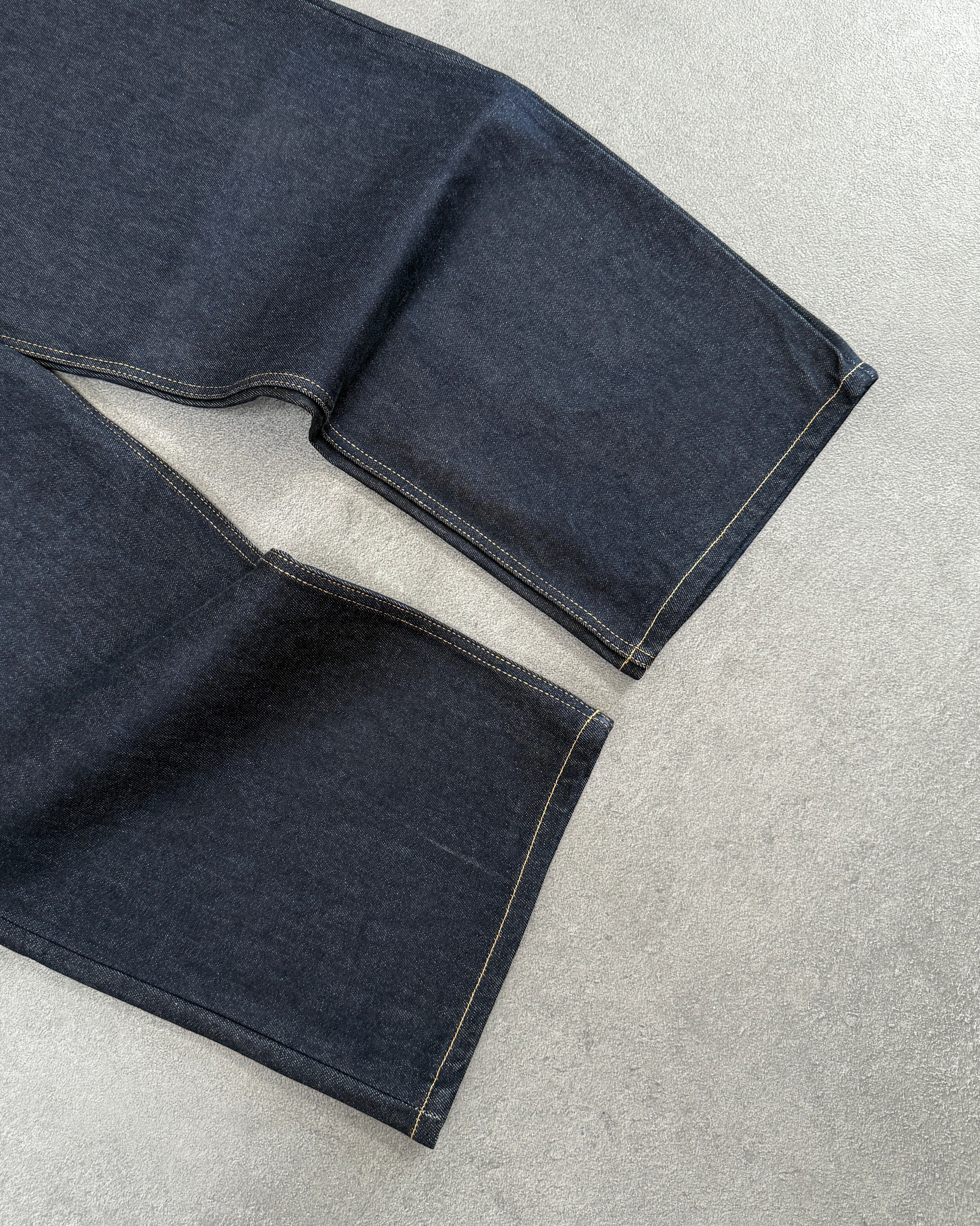DARK BLUE RAW DENIM PANT - Image 9