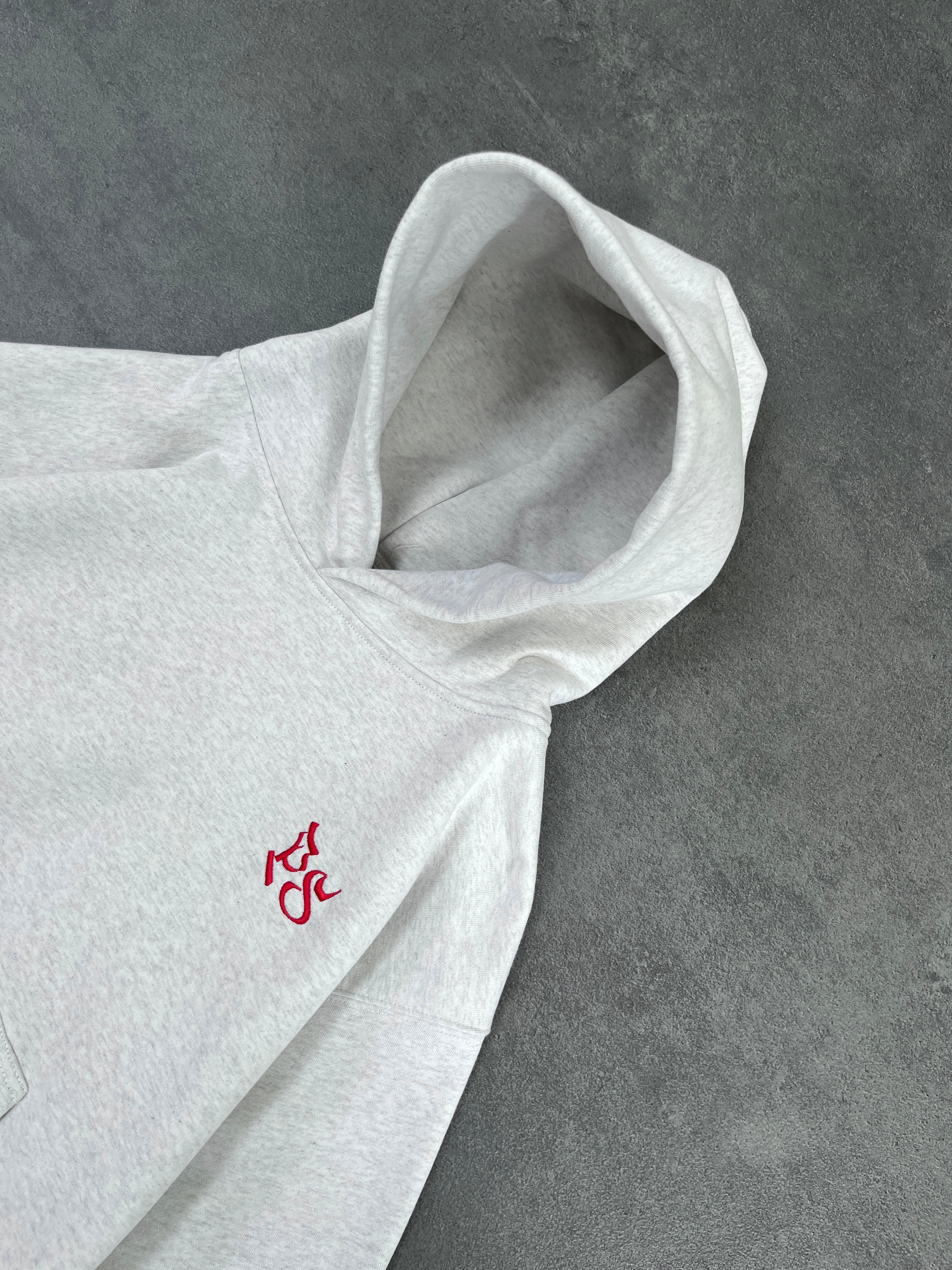 LIGHT GRAY BOXY HOODIE - Image 4