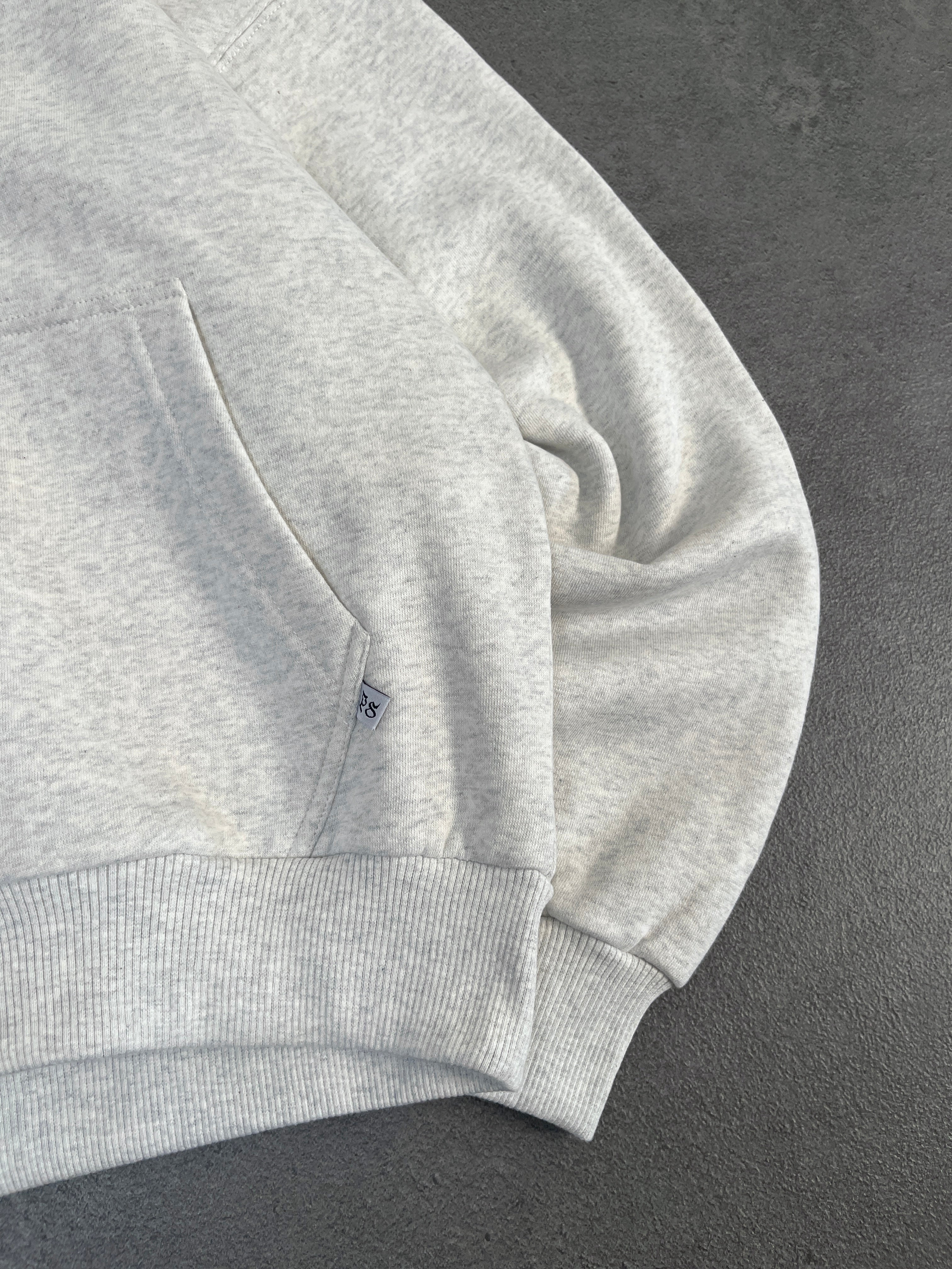 SOFT GRAY ZIP-HOODIE - Image 5