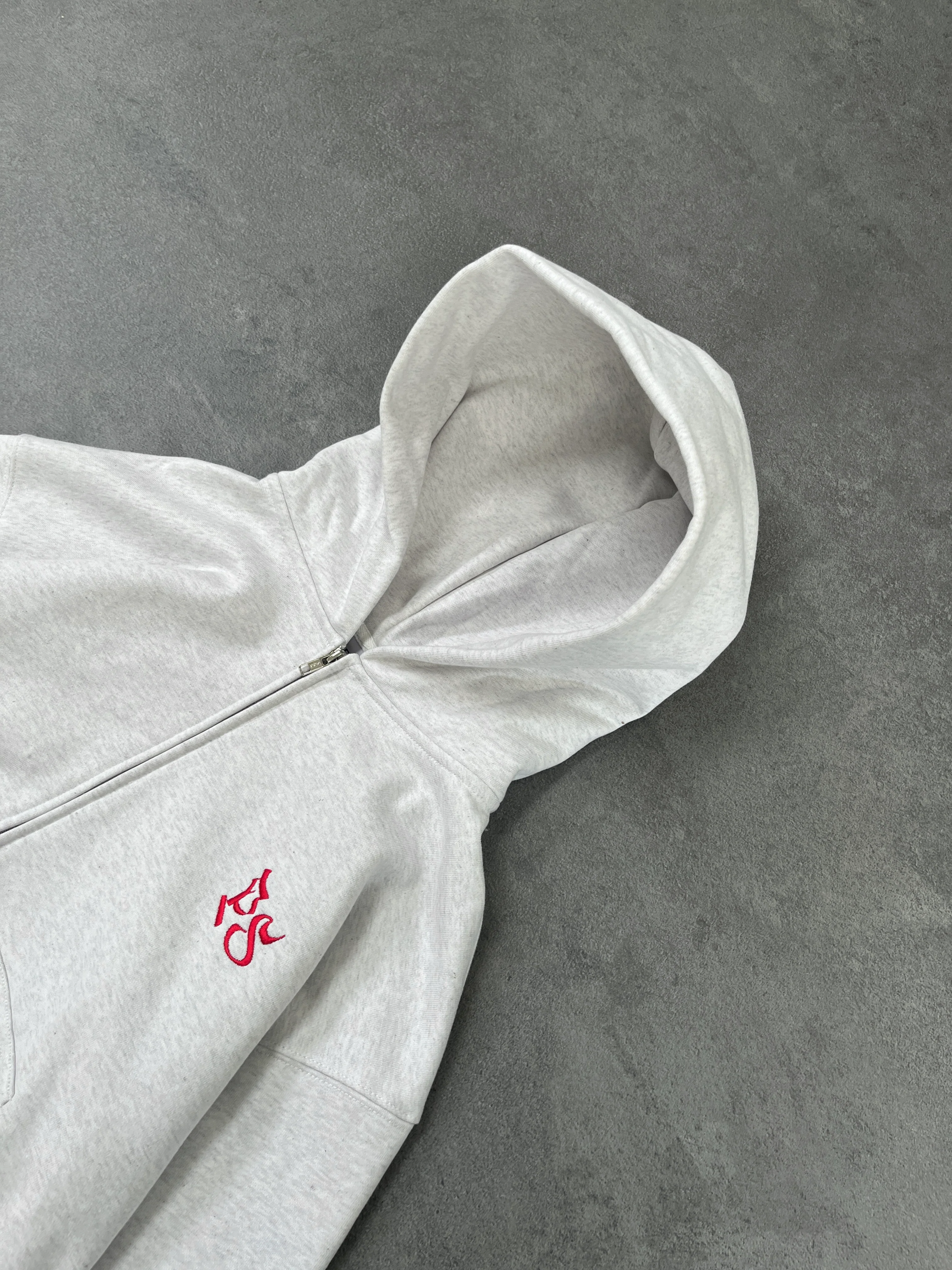 LIGHT GRAY ZIP-HOODIE - Image 7