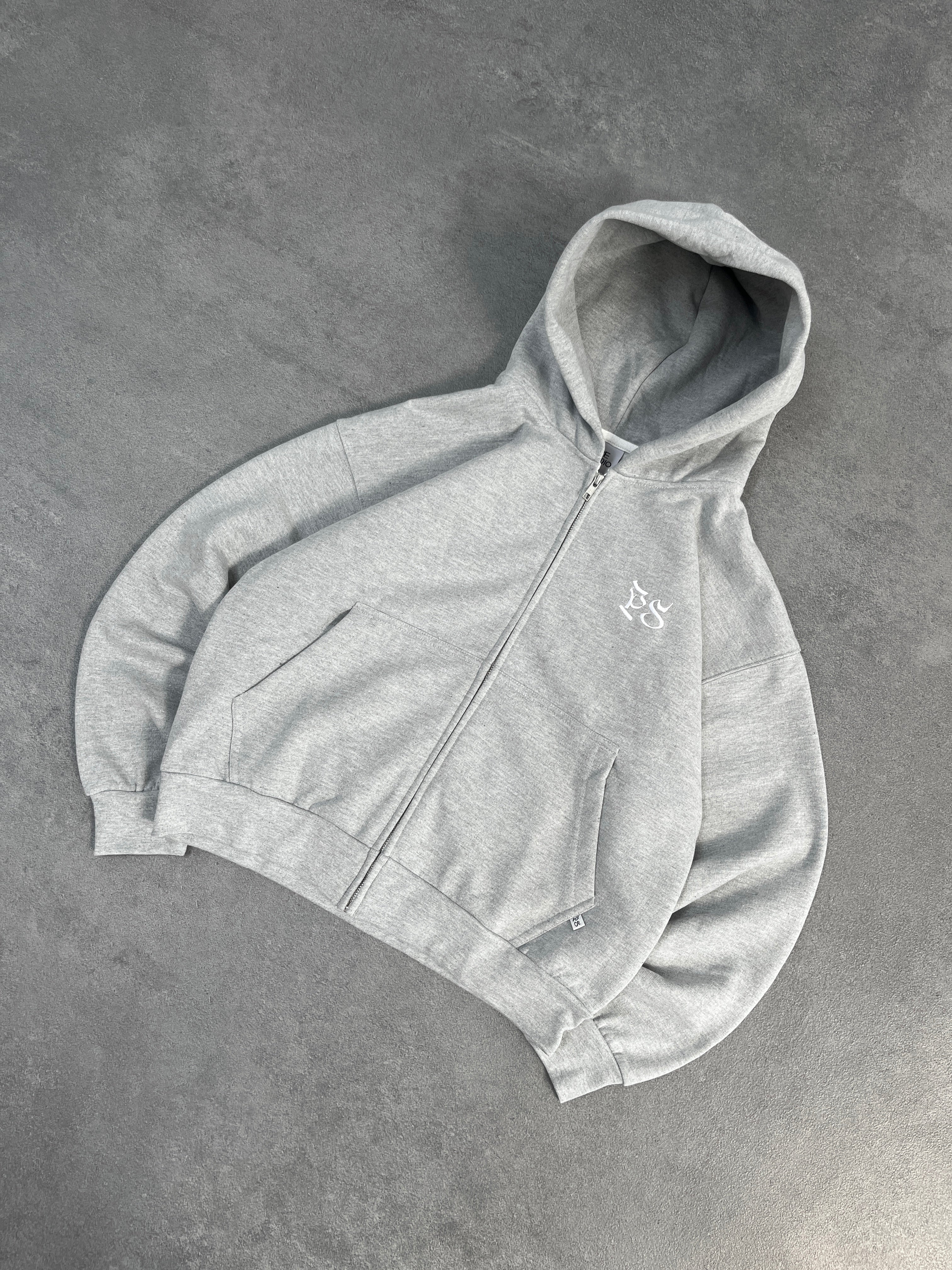 OG GRAY ZIP-HOODIE - Image 2