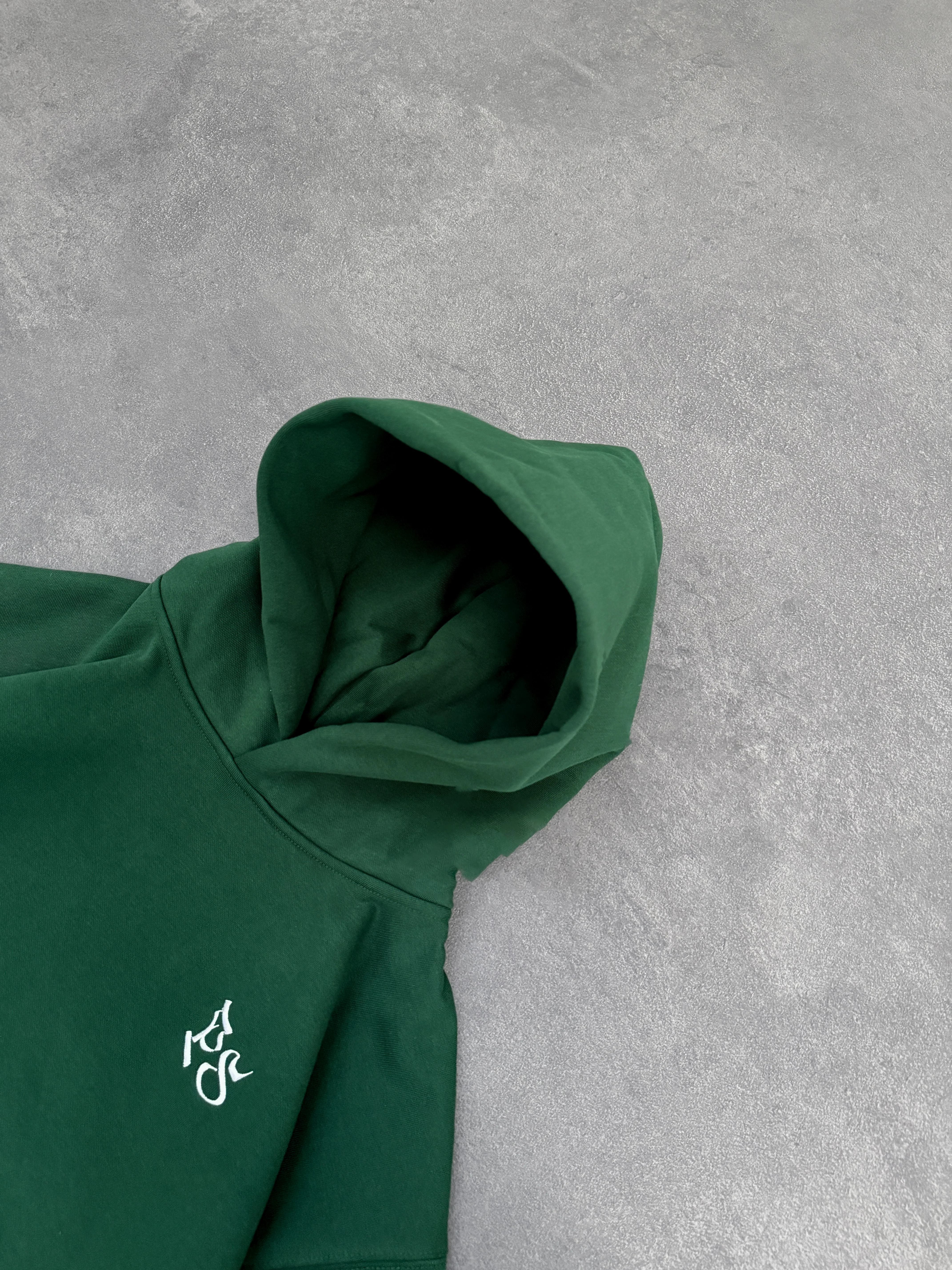 Pine Green Boxy Hoodie - Image 3