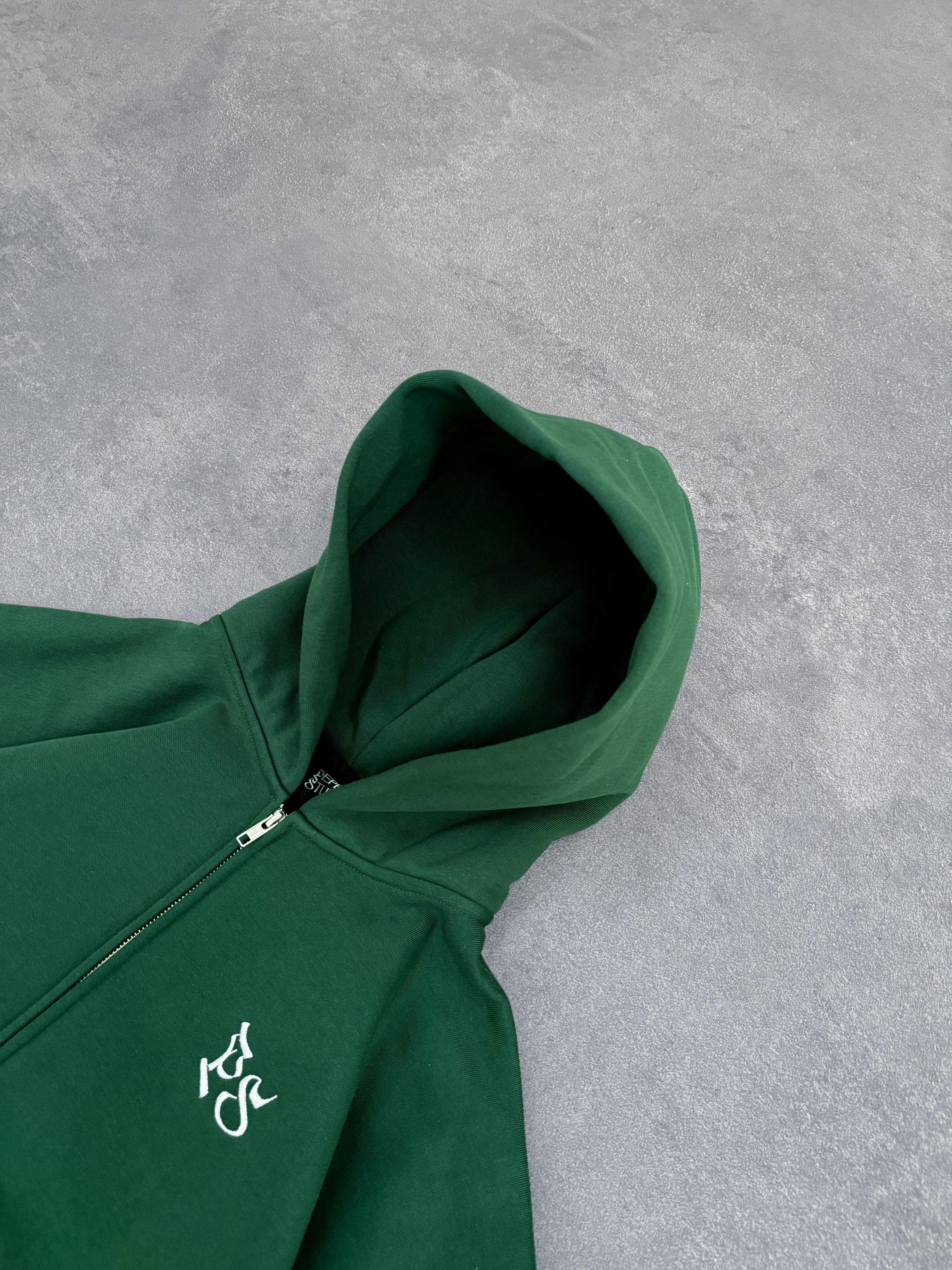Pine Green Zip-Hoodie - Image 5